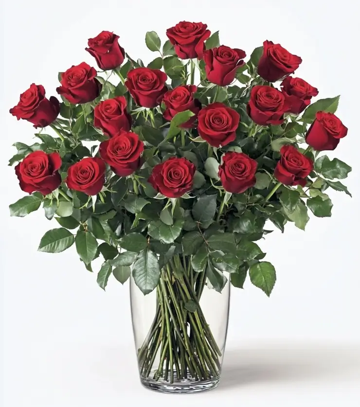 Regal romantic red roses