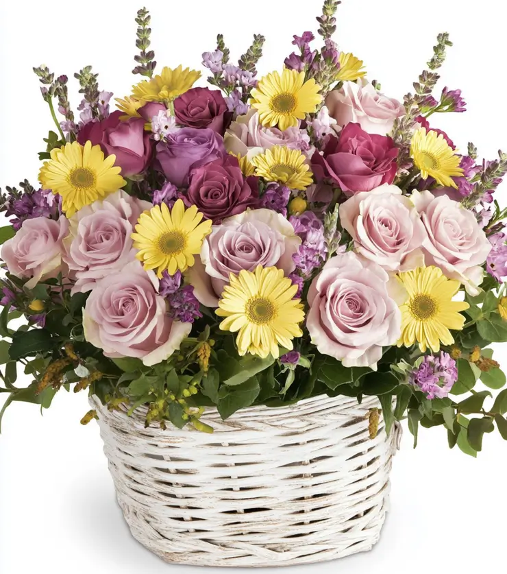 Festive Blooms Basket