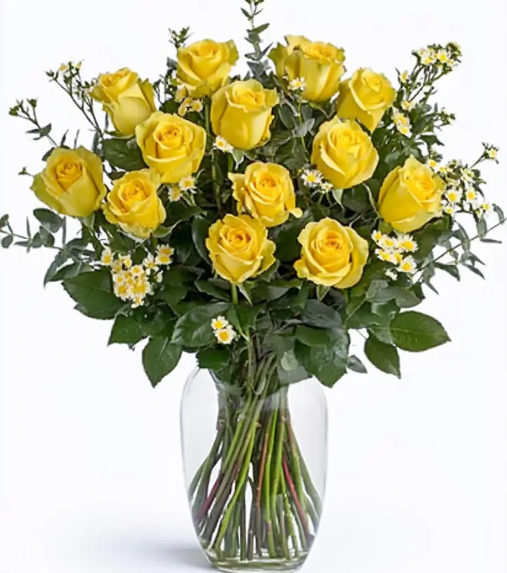 2 Dozen Yellow Roses