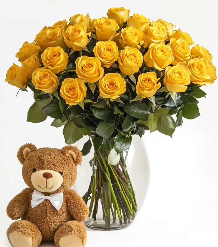 2 Dozen Spectacular Yellow Roses