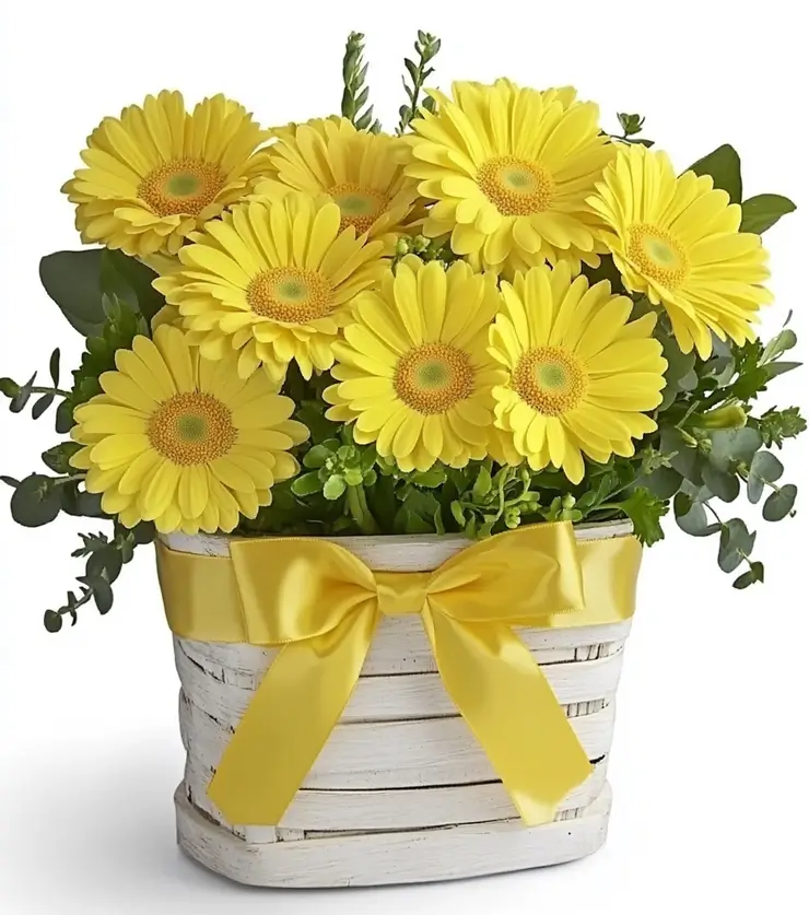 Sunstruck Floral Basket