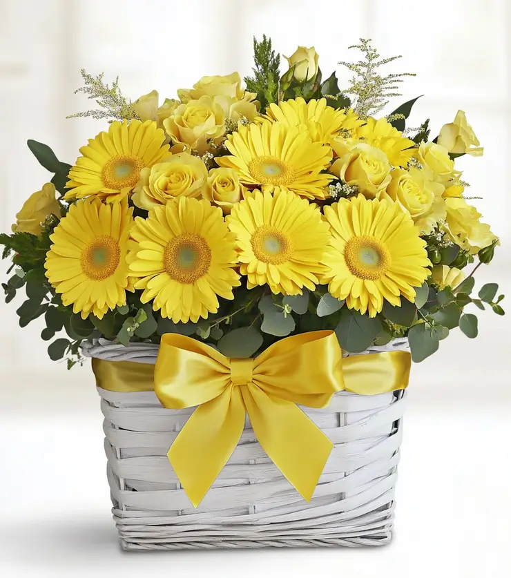 Sunstruck Floral Basket